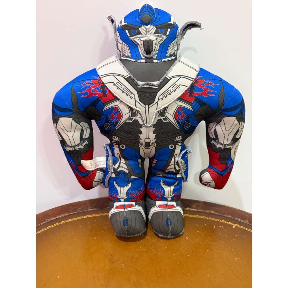 Transformers Optimus Prime Plush Kids 15" Blue Good Age of Extinction Pillow